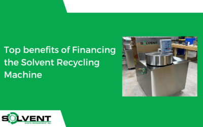 Top benefits of Financing the Solvent Recycling Machine
