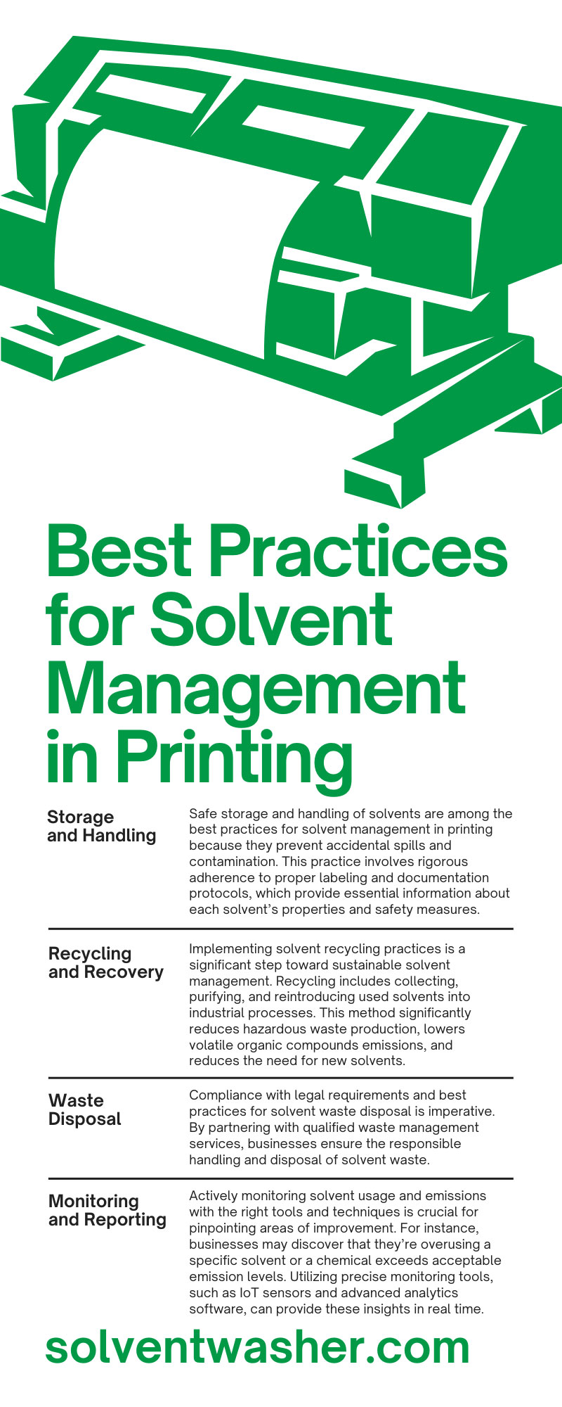 Best Practices for Solvent Management in Printing